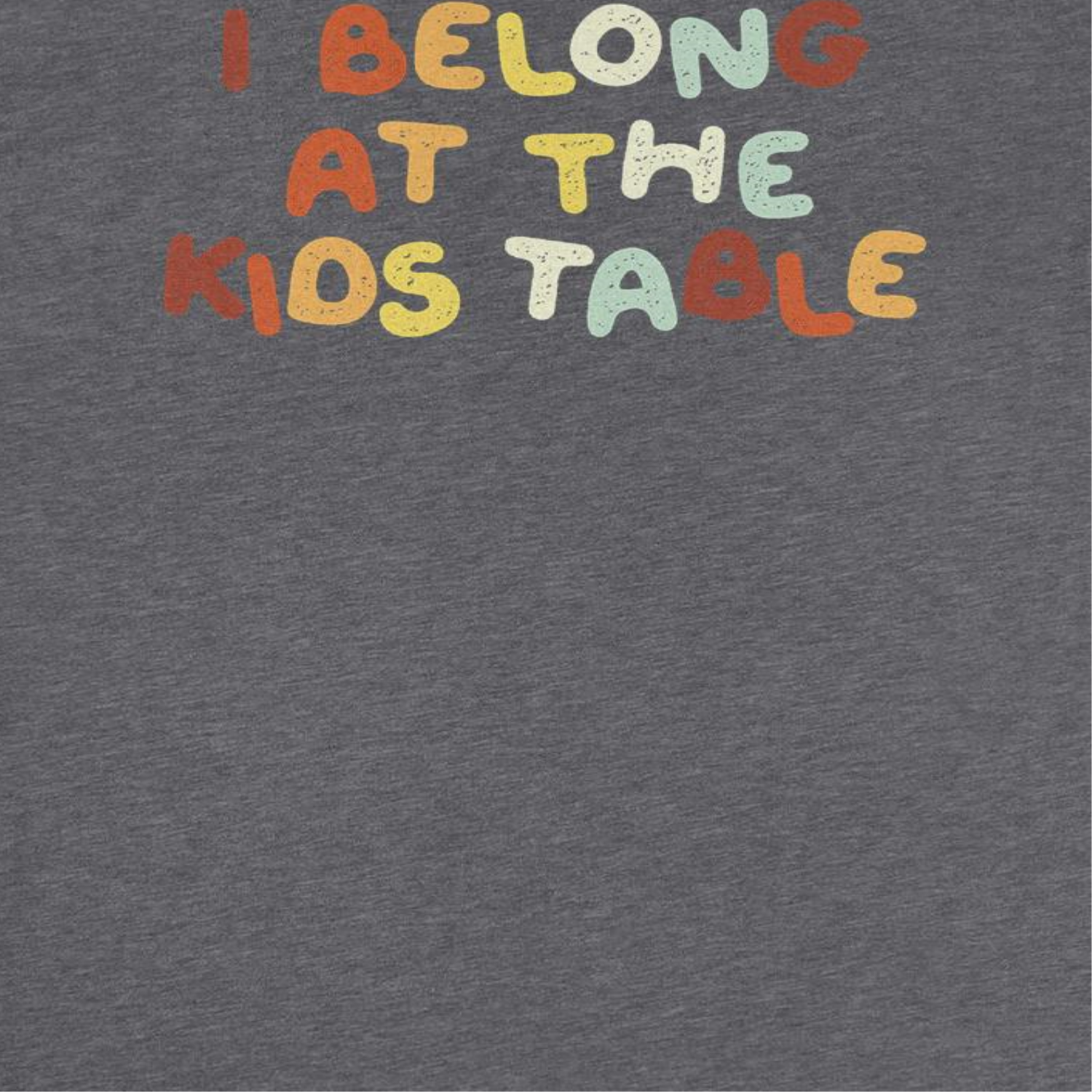 Wholesale Christmas T-Shirt - I Belong at the Kid's Table