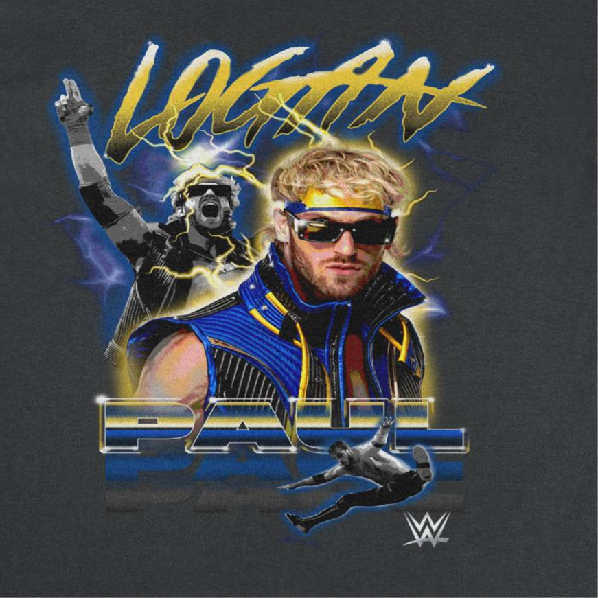 WWE Blue Steel Black T-Shirt