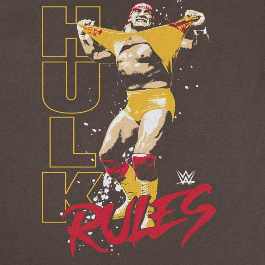 WWE Hulk Rules Red Dark Chocolate T-Shirt