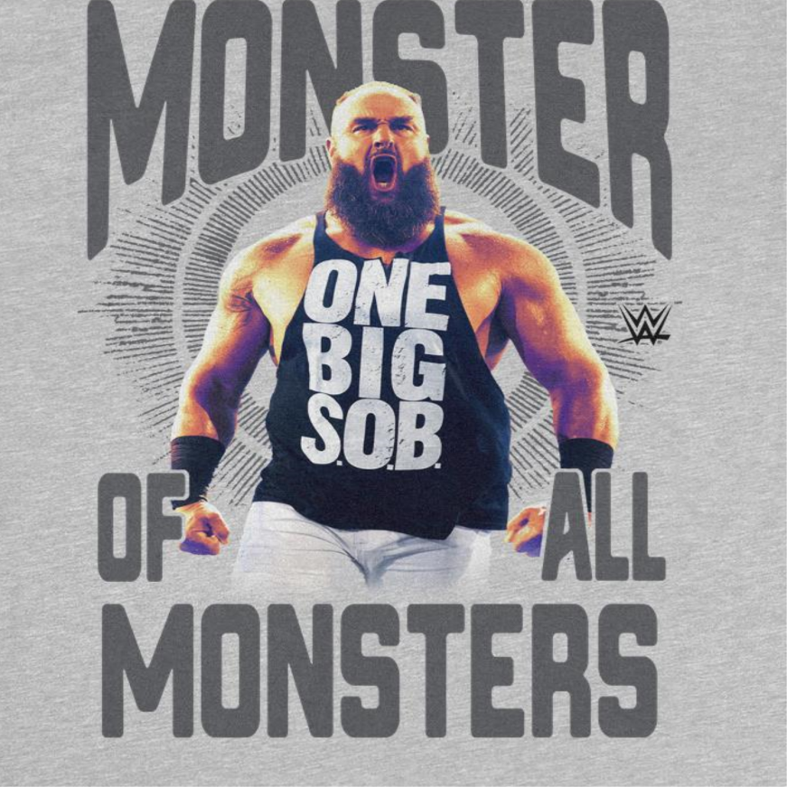 WWE Monster of all Monsters Sport Grey T-Shirt