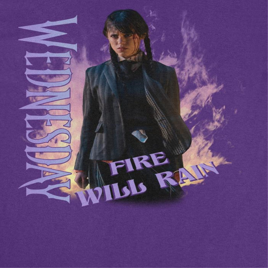 Wednesday Fire Purple T-Shirt