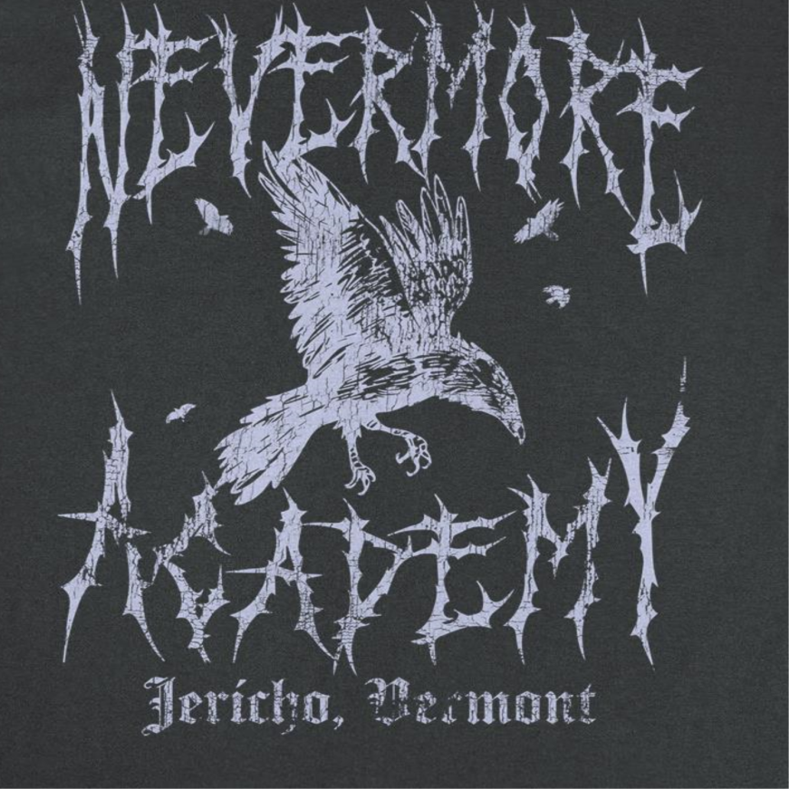 Wednesday Nevermore Academy Black T-Shirt