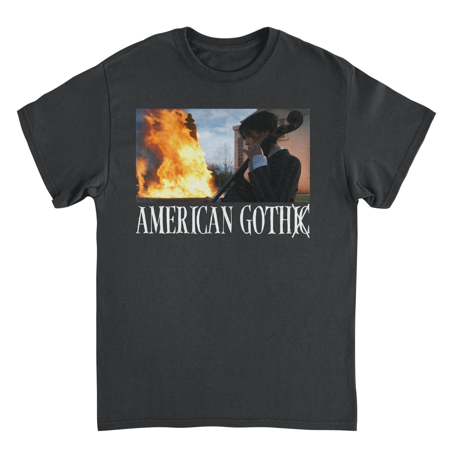 Wednesday American Goth Black T-Shirt