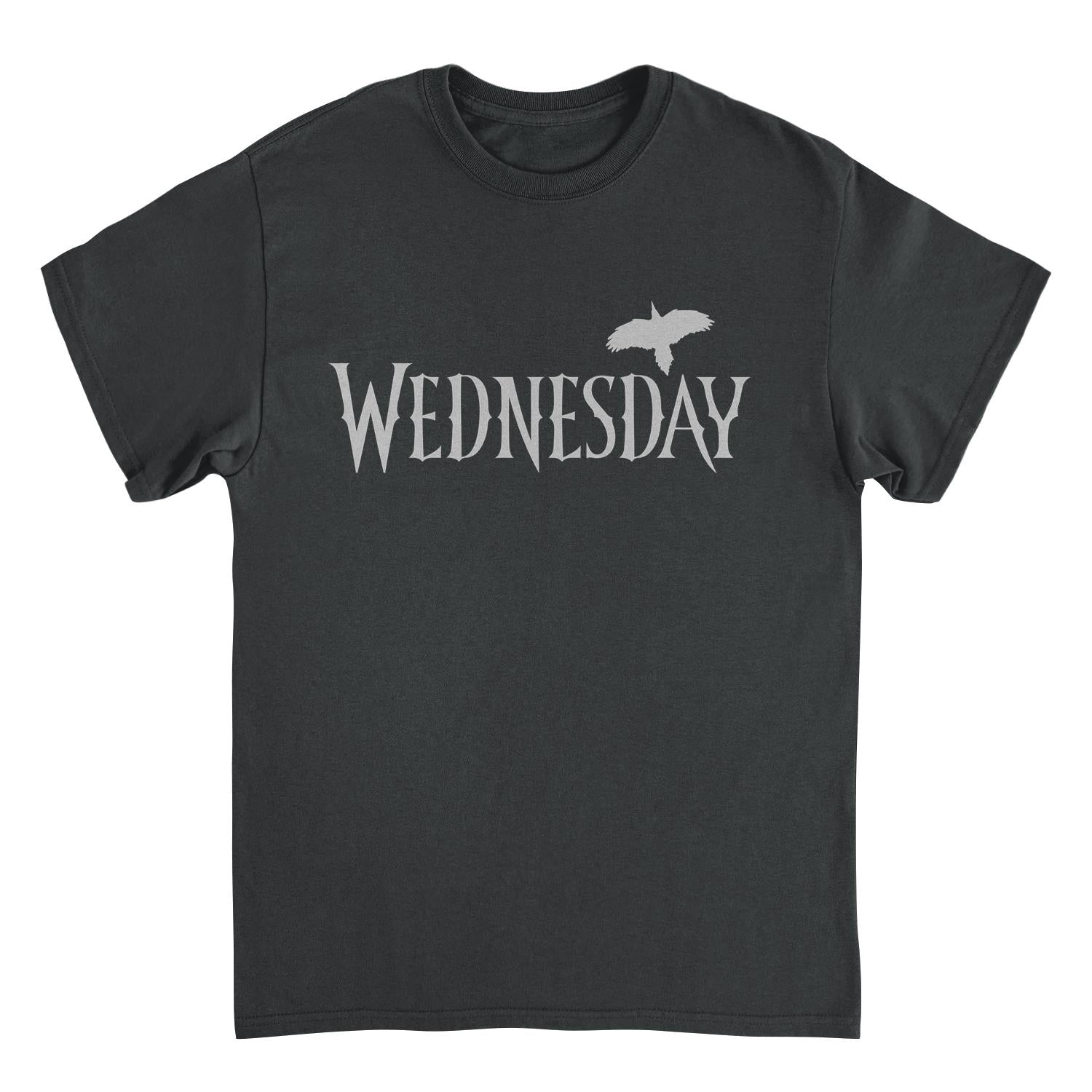 Wednesday Wednesday Logo Gray Black T-Shirt