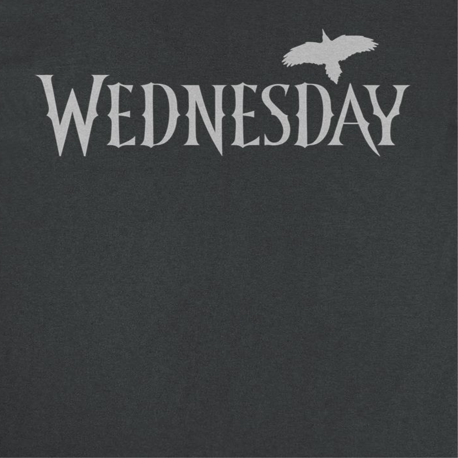 Wednesday Wednesday Logo Gray Black T-Shirt