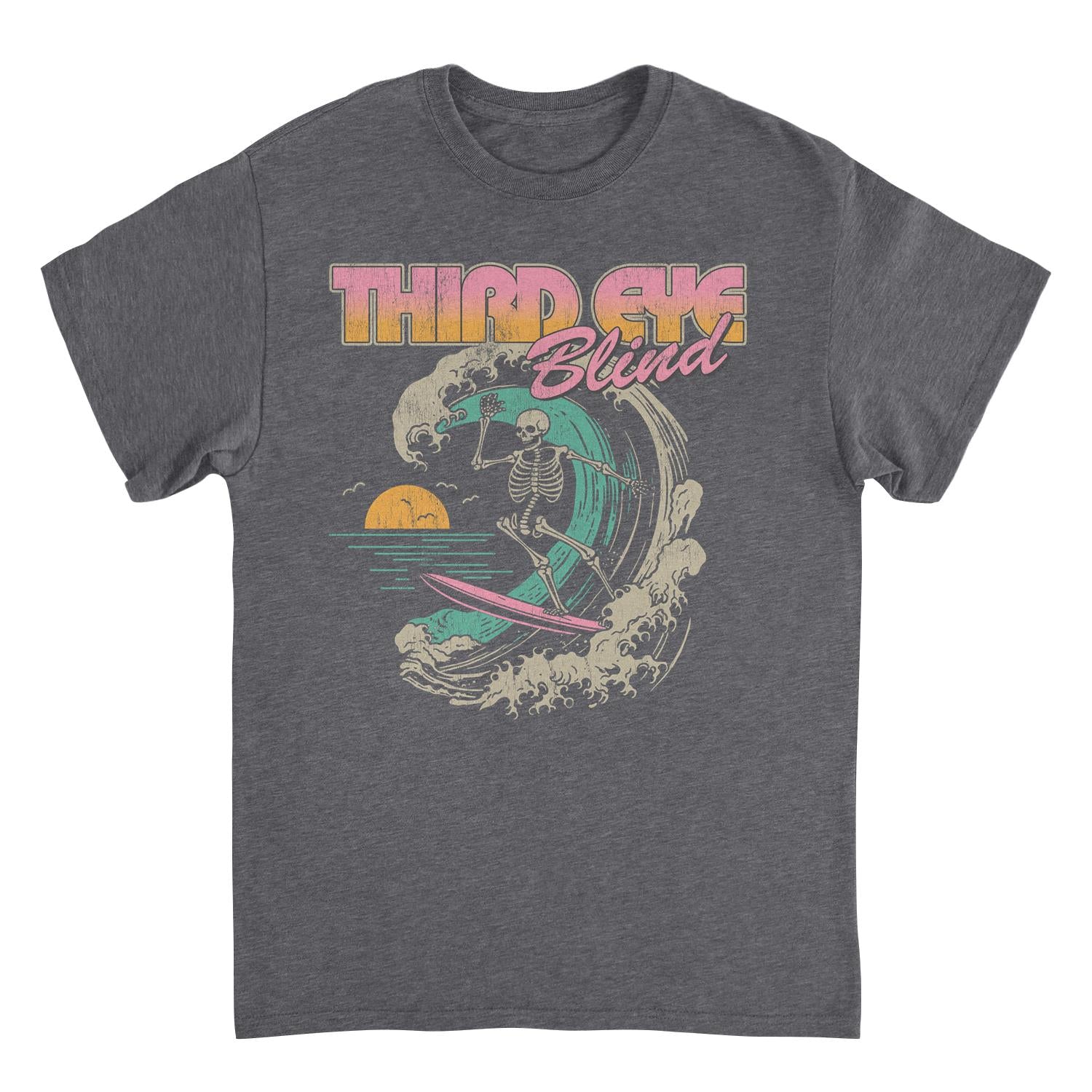 Wholesale Third Eye Blind Surf Skeleton Band T-Shirt