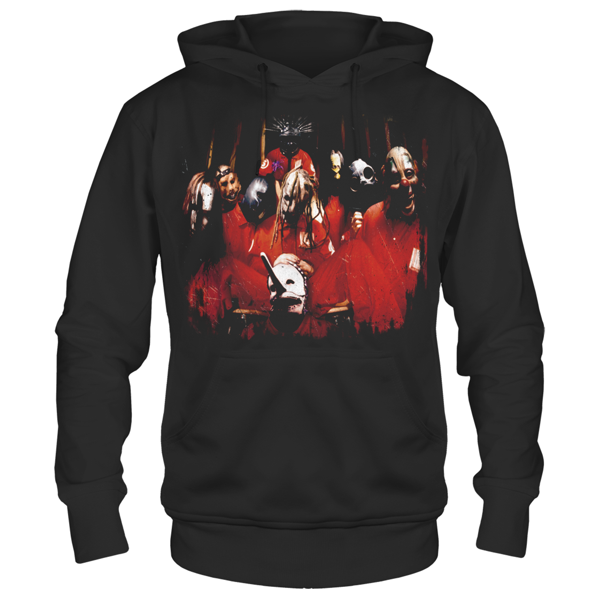 Slipknot Band Photo Black Front and Back Print Hoodie