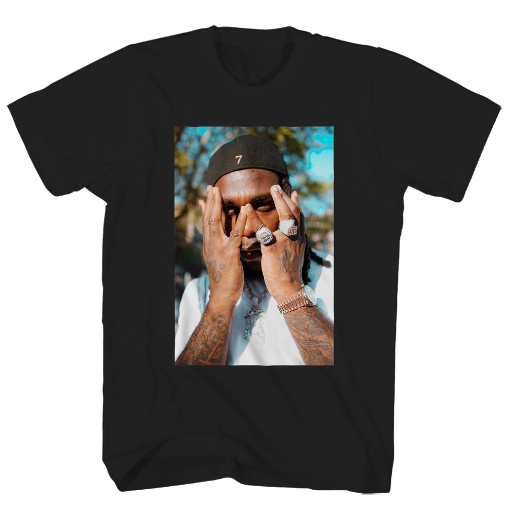 BURNA BOY PHOTO BLACK TEE