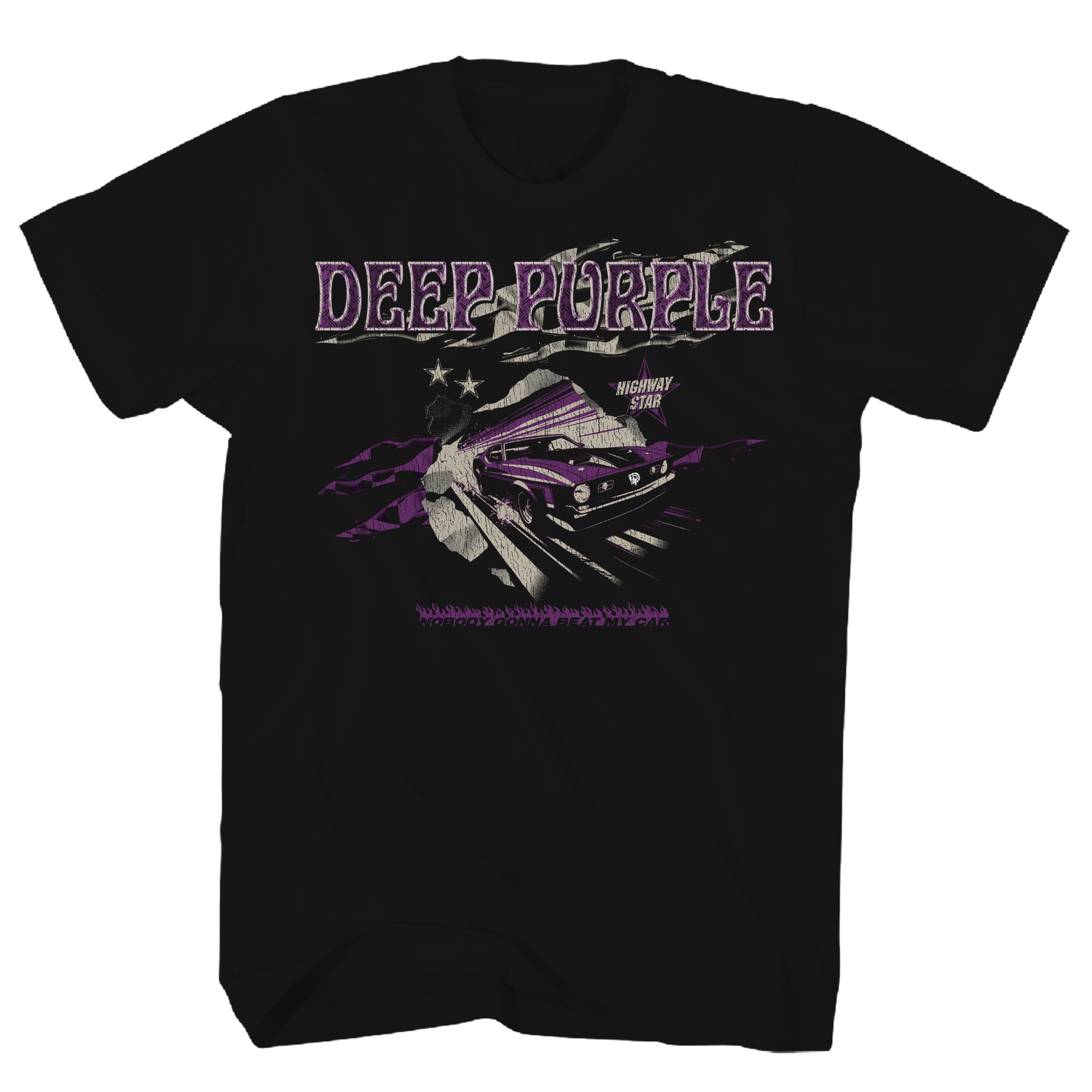 Deep Purple Highway Star F/B Print T-Shirt
