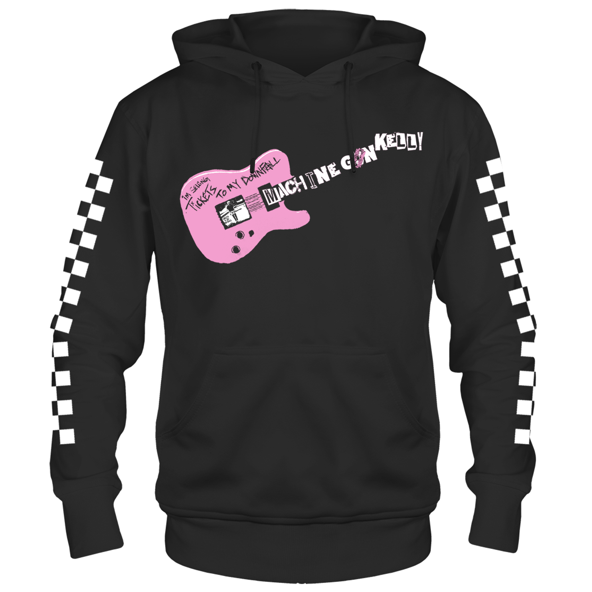 Machine Gun Kelly Tickets To My Downfall 2-Sided Print Black Pull Over Hoodie