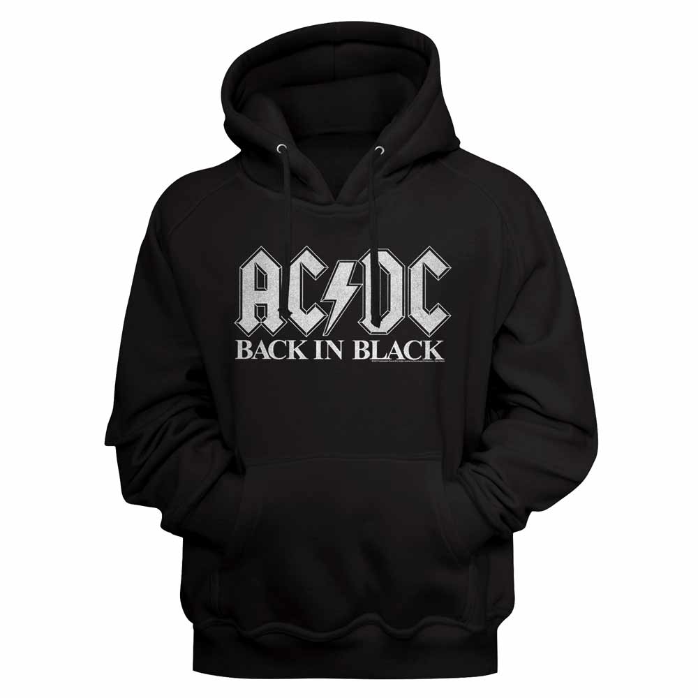 AC/DC Back in Black 2 Black Hoodie
