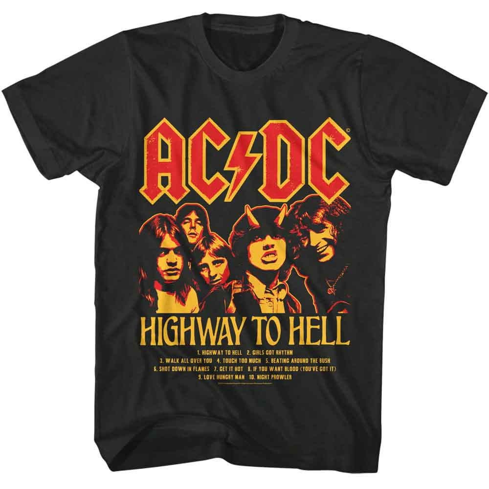 AC/DC HWTH Track List Smoke T-Shirt