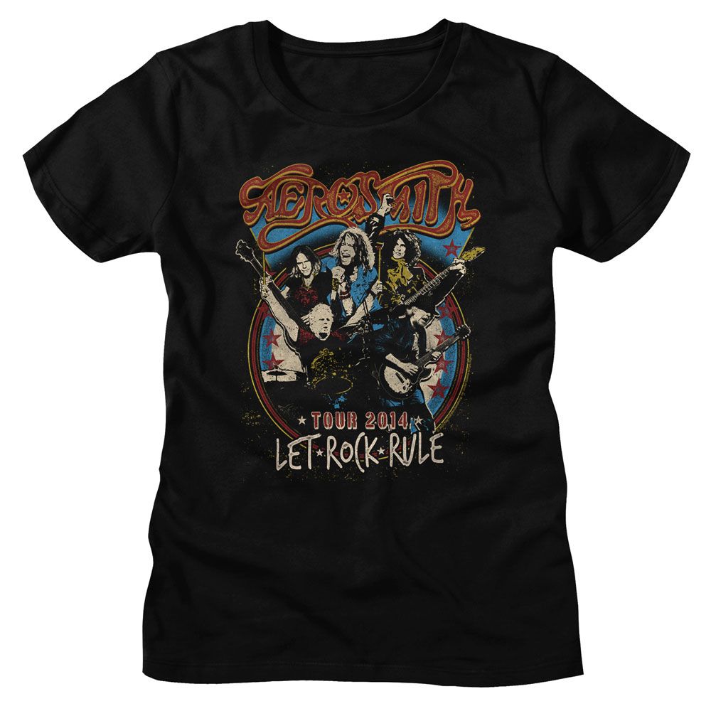Aerosmith Aerosmith Let Rock Rule Black Women's T-Shirt