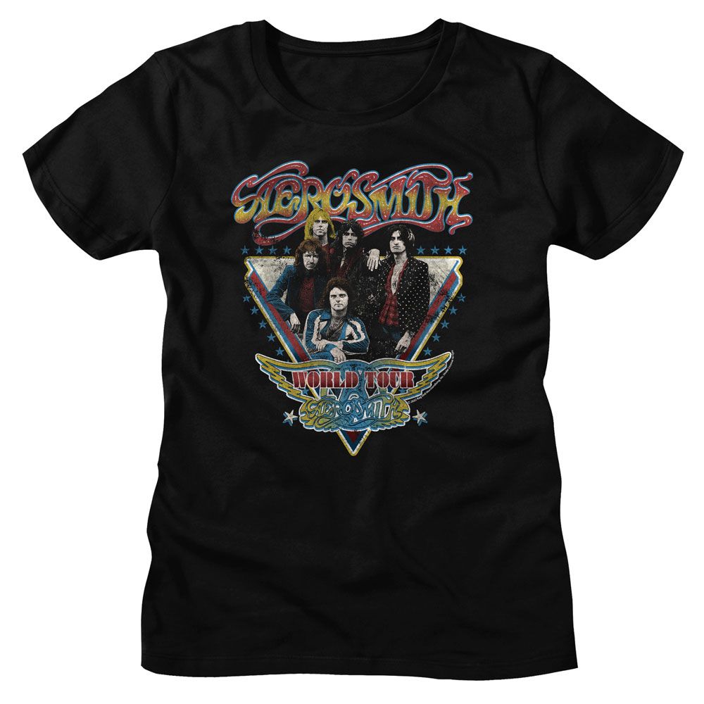 Aerosmith Aerosmith World Tour Black Women's T-Shirt