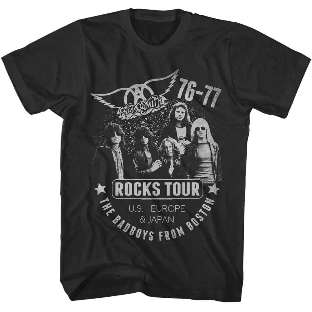 Aerosmith 76 77 Rocks Tour Smoke T-Shirt