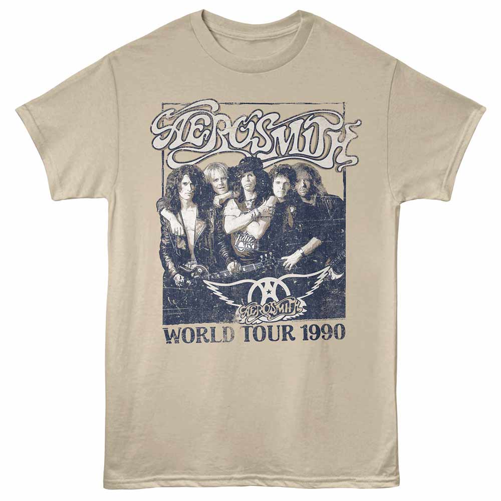 Aerosmith Tour 1990 Sand T-Shirt