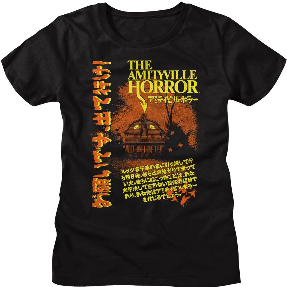 Amityville Horror Amityville Horror Japan Poster Black Women's T-Shirt