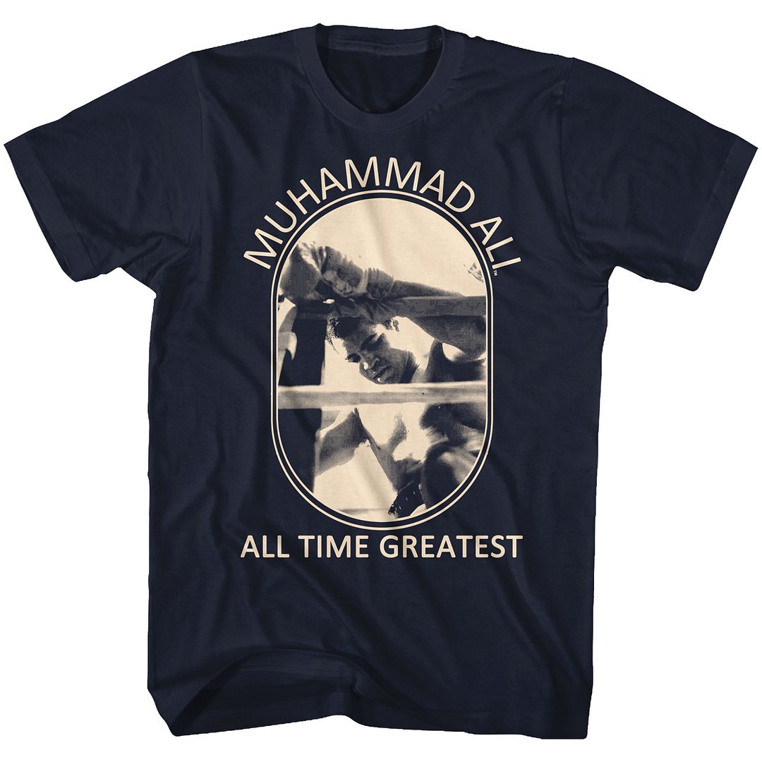 Muhammad Ali Picture Perfect Heritage Graphic Navy T-Shirt