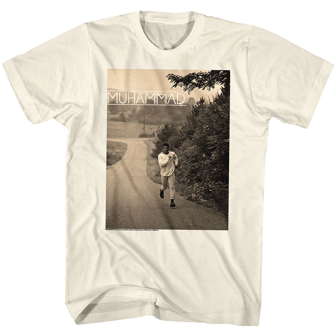 Muhammad Ali Running Heritage Graphic Natural T-Shirt
