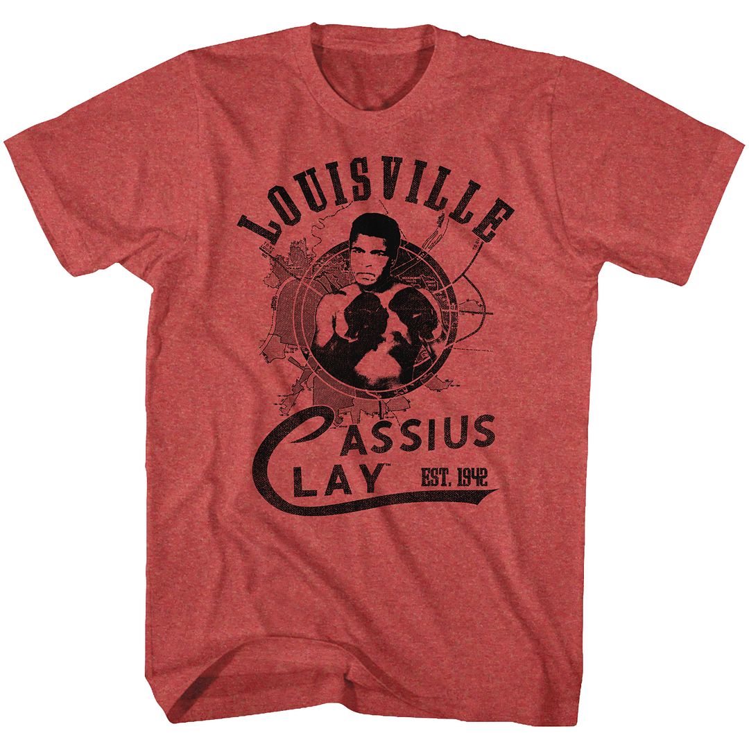 Muhammad Ali the Greatest Timeless Graphic Red Heather T-Shirt
