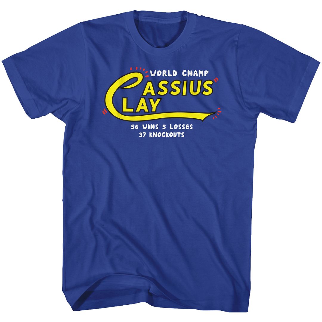 Muhammad Ali the Wc Iconic Graphic Royal T-Shirt