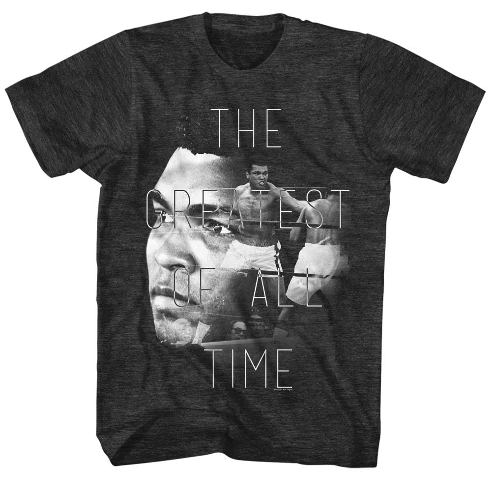 Muhammad Ali the Goat Timeless Graphic Black Heather T-Shirt