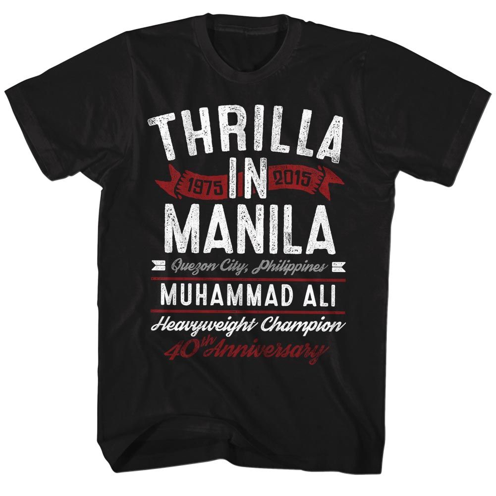 Muhammad Ali Thrilla Black T-Shirt