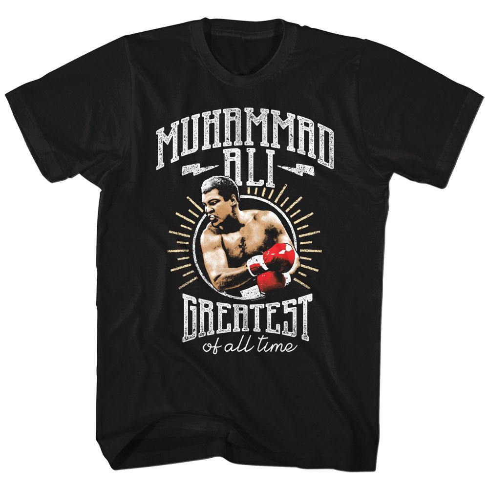 Muhammad Ali of All Time Iconic Graphic Black T-Shirt