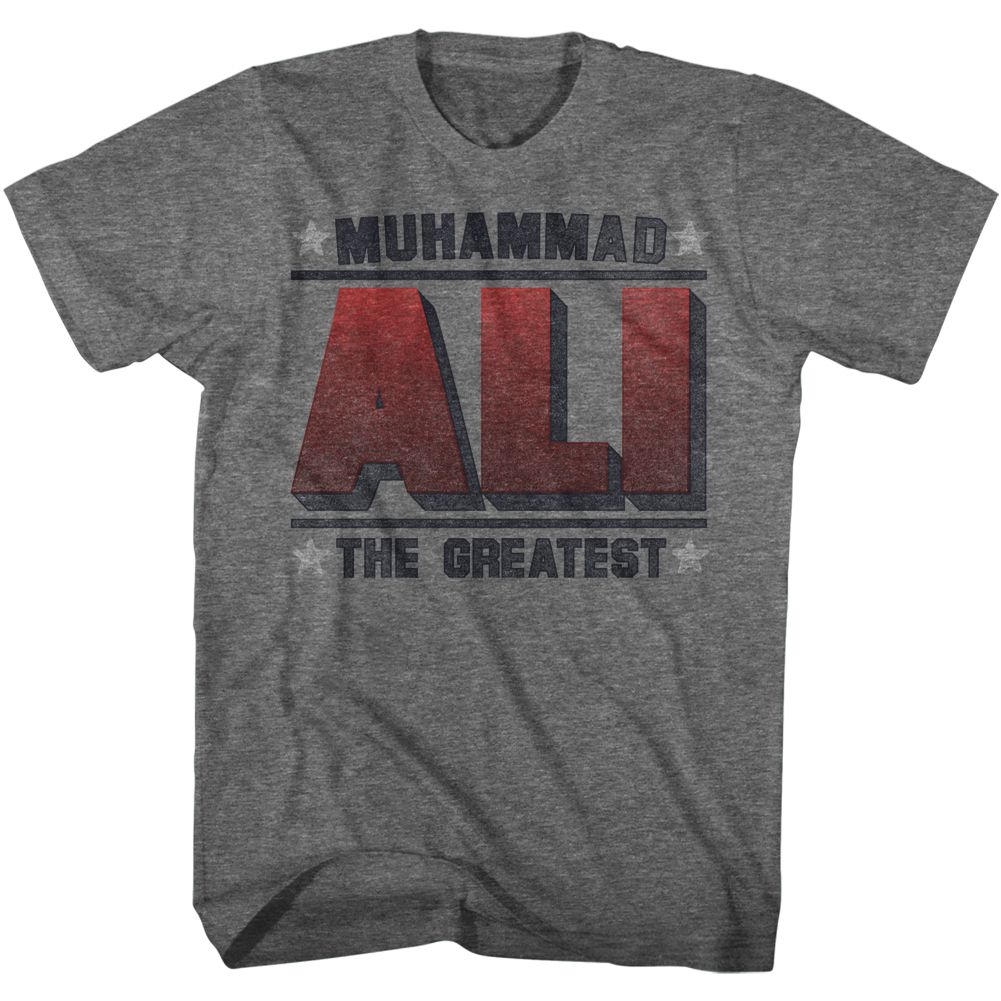 Muhammad Ali Greatest Timeless Graphic Graphite Heather T-Shirt