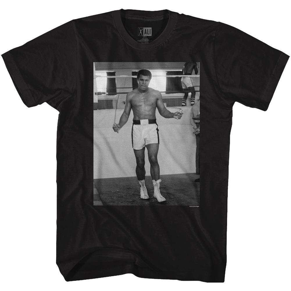 Muhammad Ali Jumpin Rope Black T-Shirt