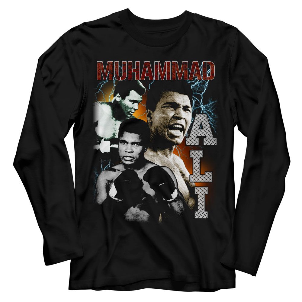 Muhammad Ali Bootleg Iconic Graphic Black T-Shirt