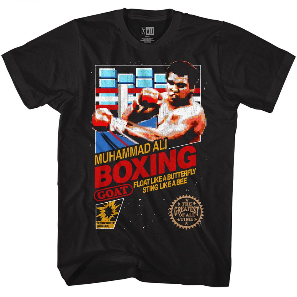 Muhammad Ali Boxing Iconic Graphic Black T-Shirt