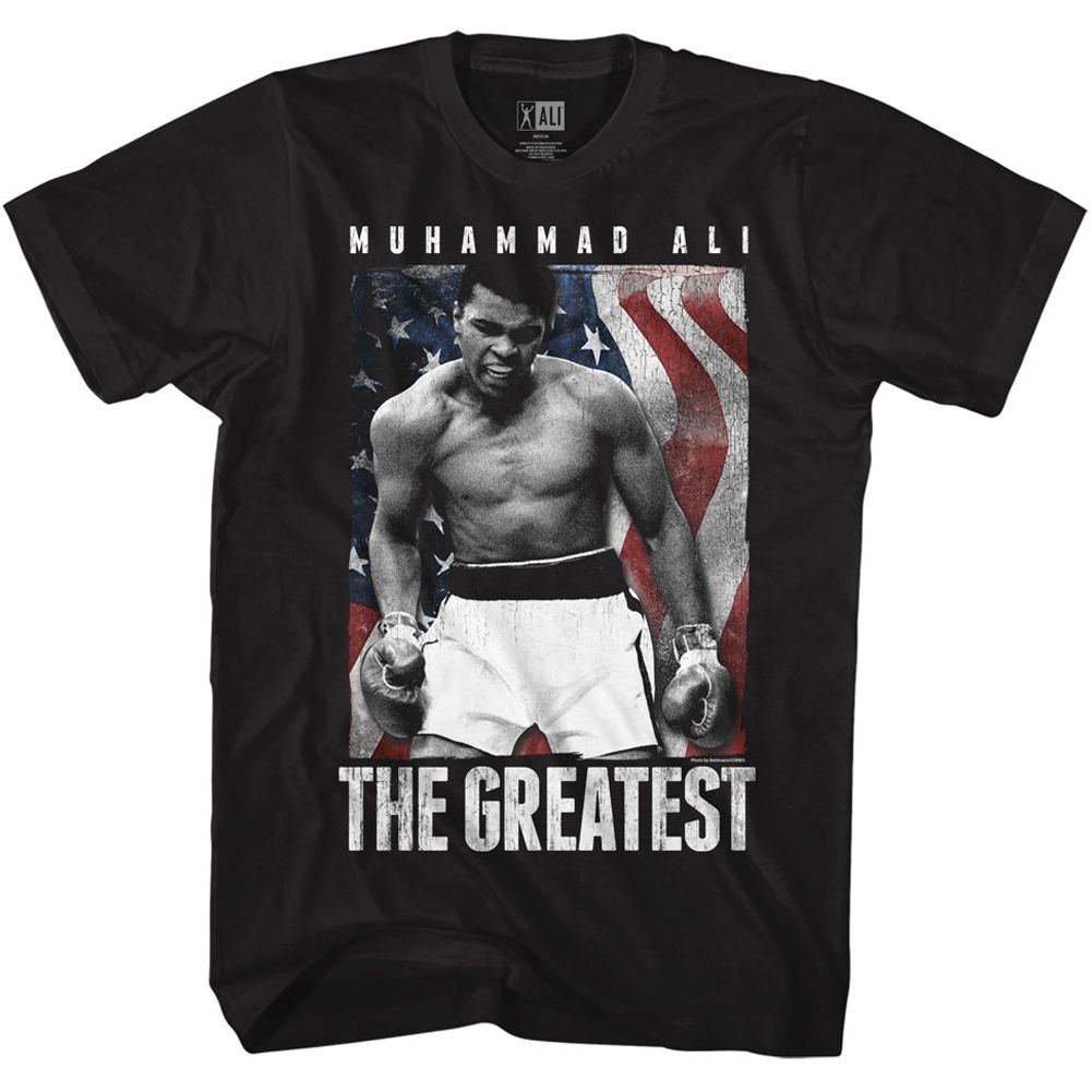 Muhammad Ali Americali Timeless Graphic Black T-Shirt