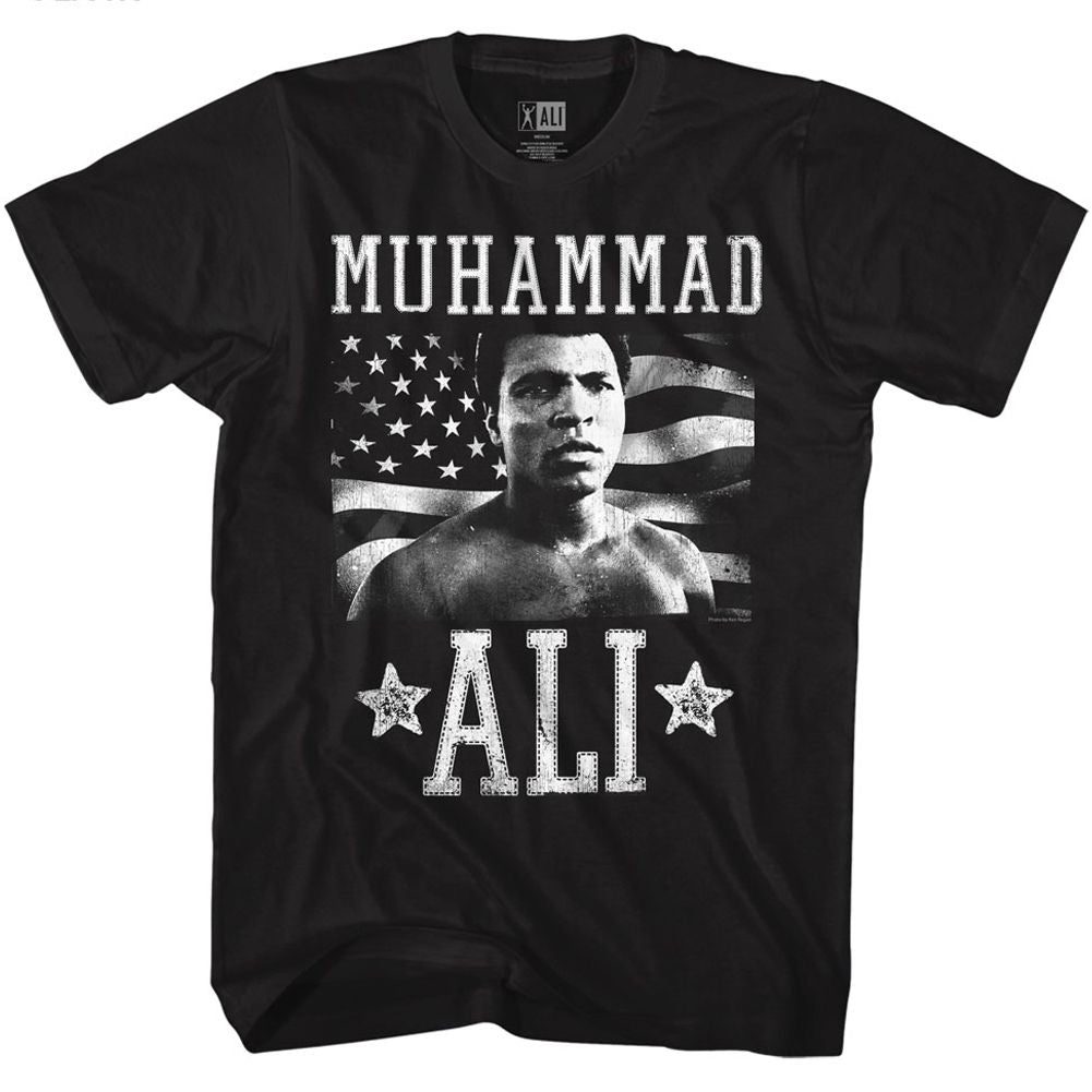 Muhammad Ali America Signature Graphic Black T-Shirt