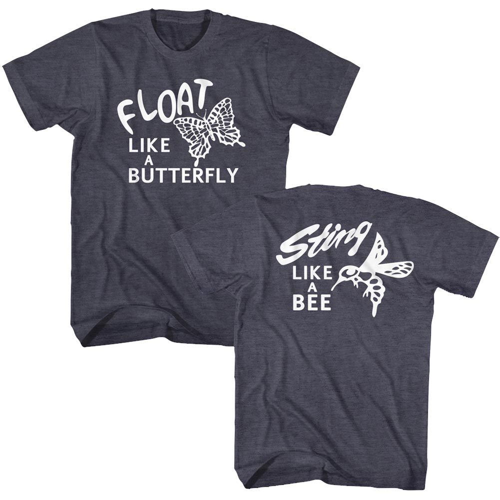 Muhammad Ali Float Sting Heritage Graphic Navy Heather T-Shirt