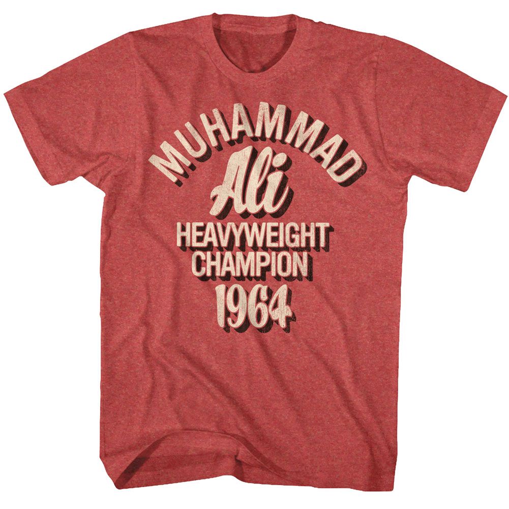 Muhammad Ali Hc64 Classic Graphic Red Heather T-Shirt