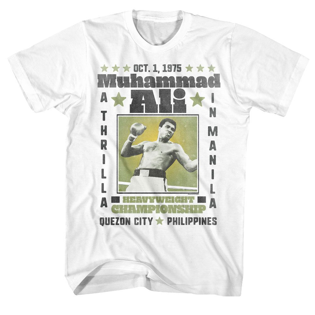 Muhammad Ali a Thrilla Heritage Graphic White T-Shirt