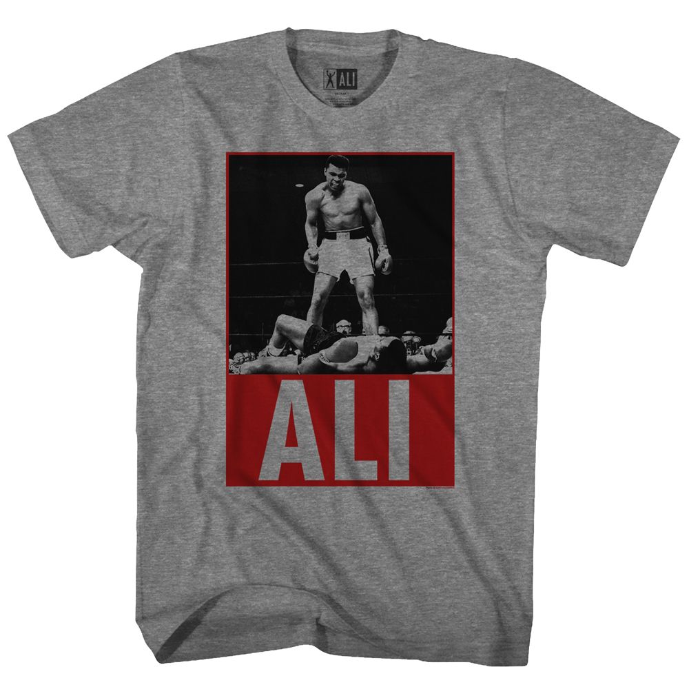 Muhammad Ali Liston Classic Graphic Graphite Heather T-Shirt