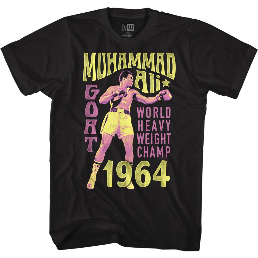Muhammad Ali Goat 1964 Black T-Shirt