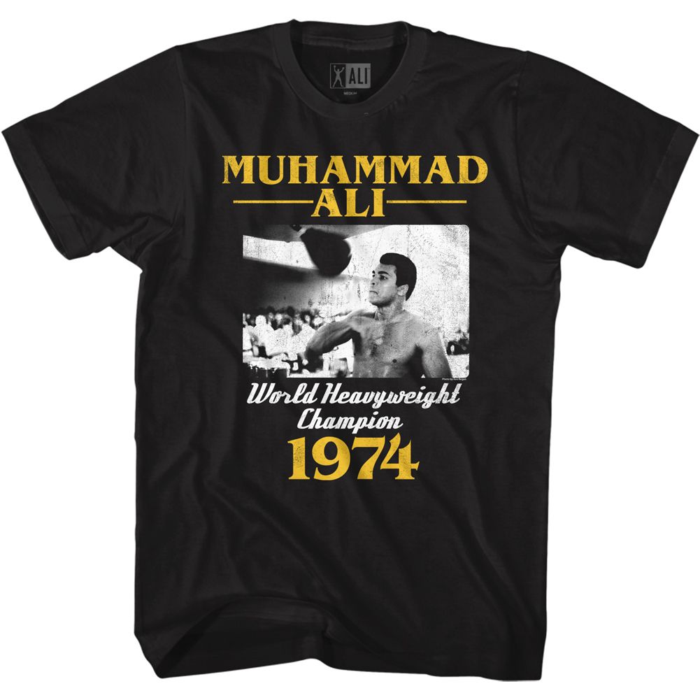 Muhammad Ali Ma74ss Heritage Graphic Black T-Shirt