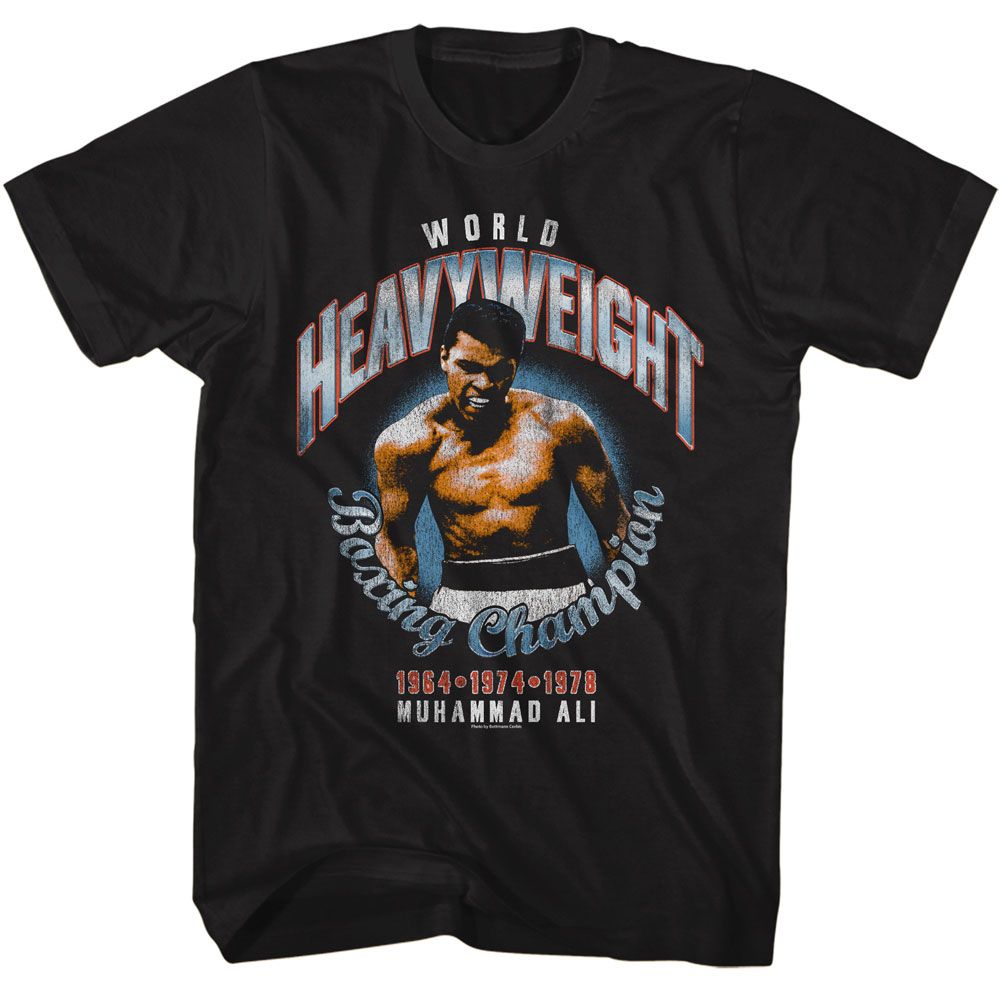 Muhammad Ali Championship Years Timeless Graphic Black T-Shirt