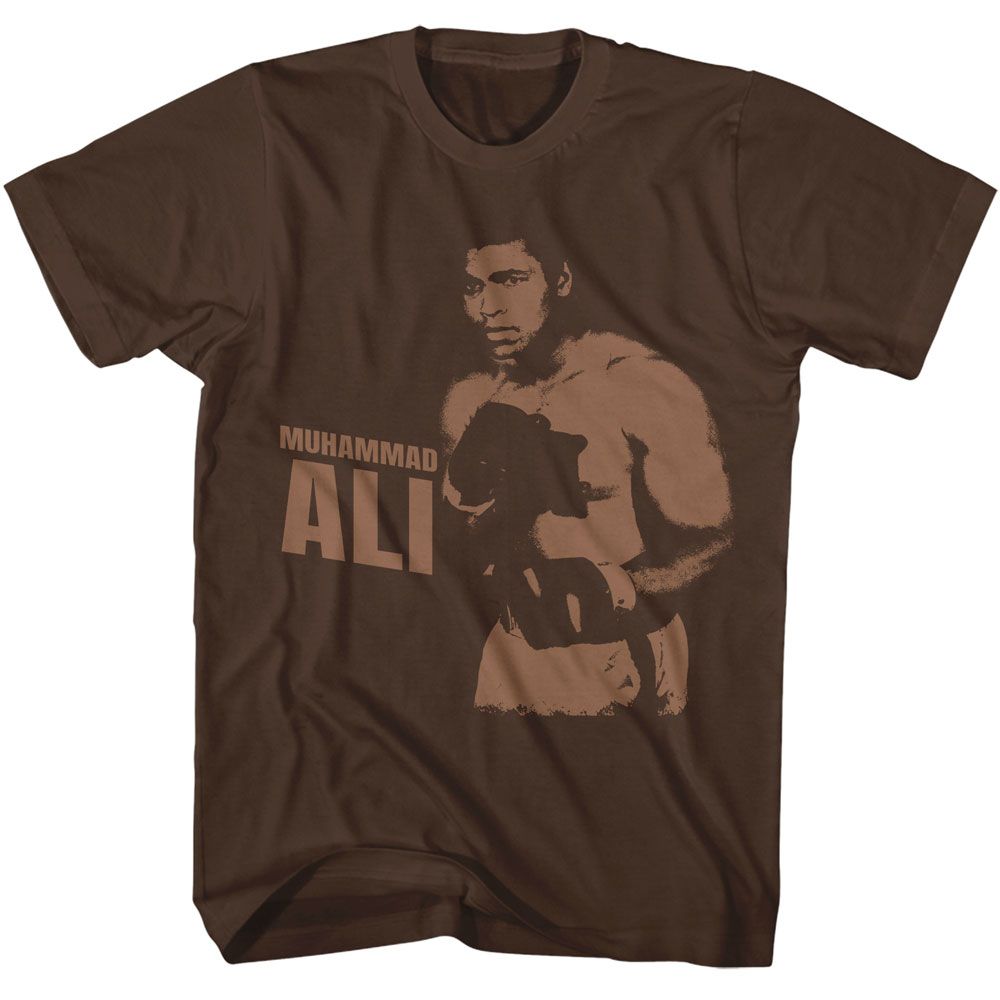 Muhammad Ali 1 Color Heritage Graphic Dark Chocolate T-Shirt