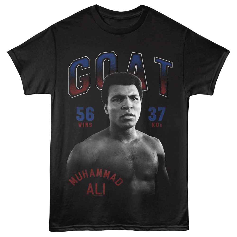 Muhammad Ali Wins and KO's Iconic Graphic Black T-Shirt