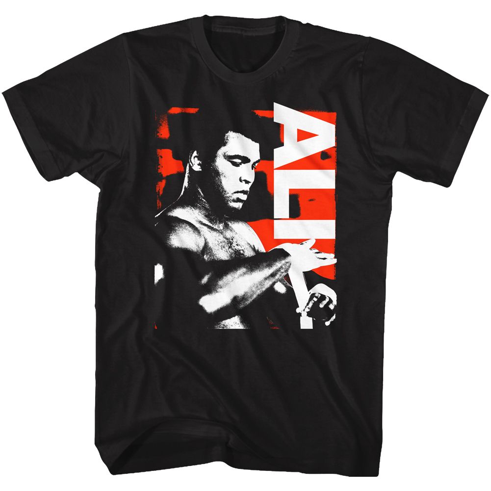 Muhammad Ali Getting Ready Black T-Shirt