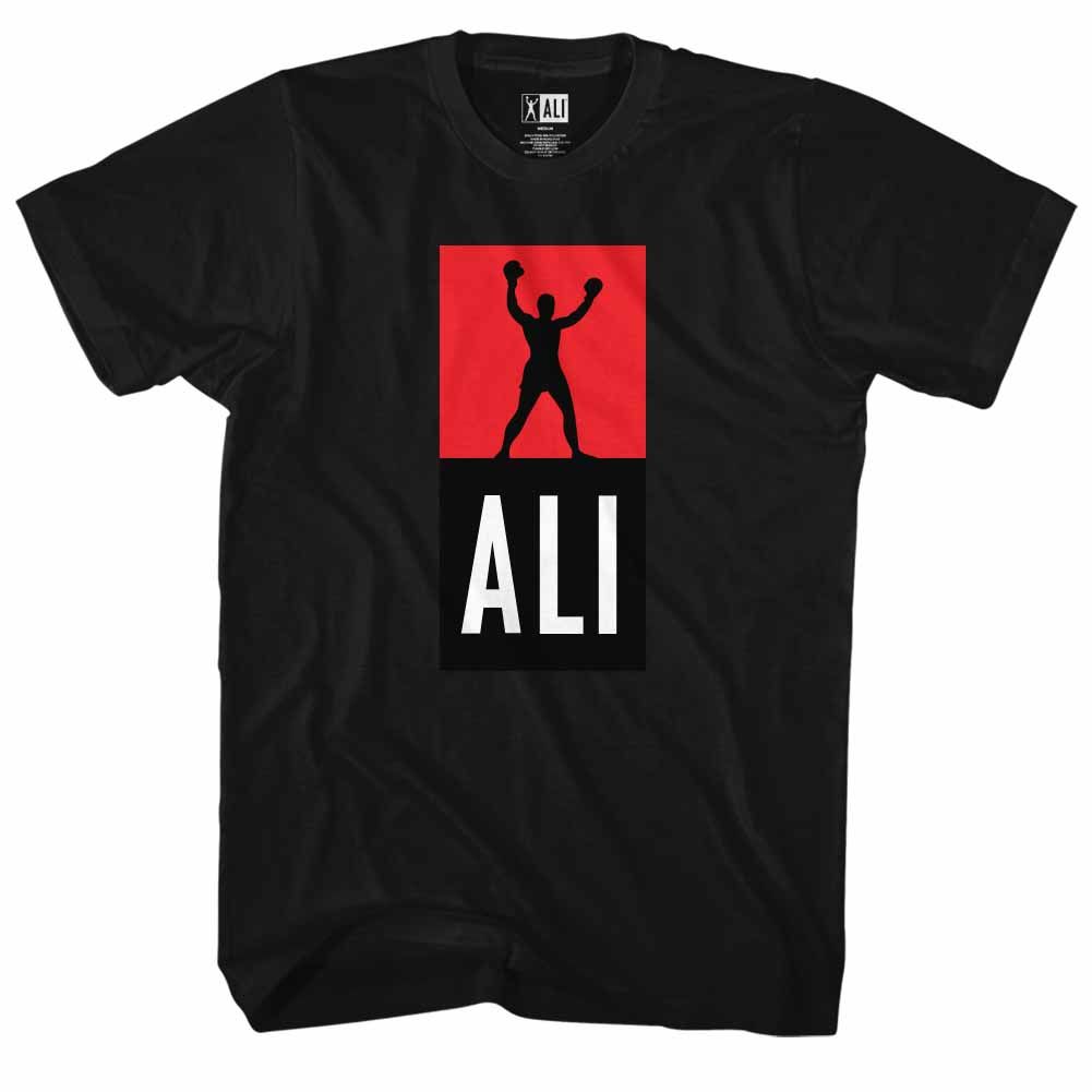 Muhammad Ali Vintage-Inspired Graphic Black T-Shirt