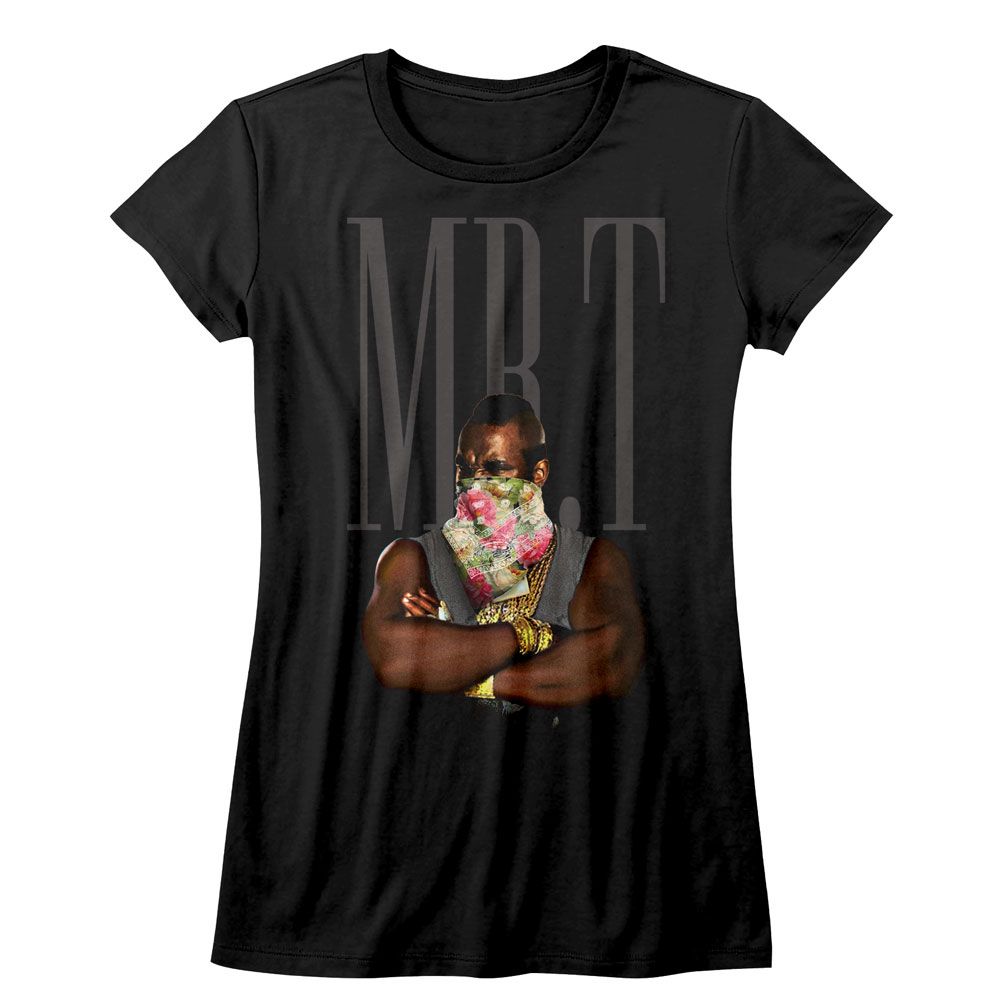 Mr. T Flower T Black Women's T-Shirt