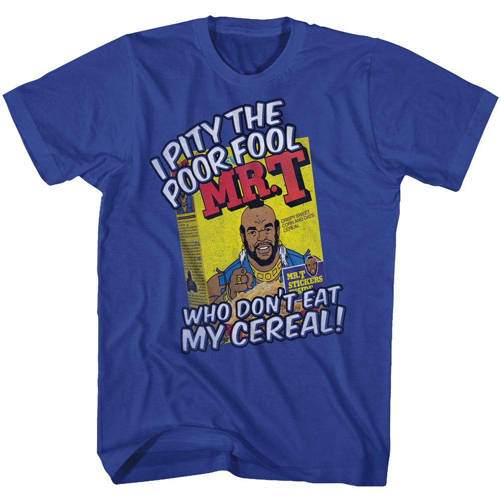 Mr. T Cereal Blue T-Shirt