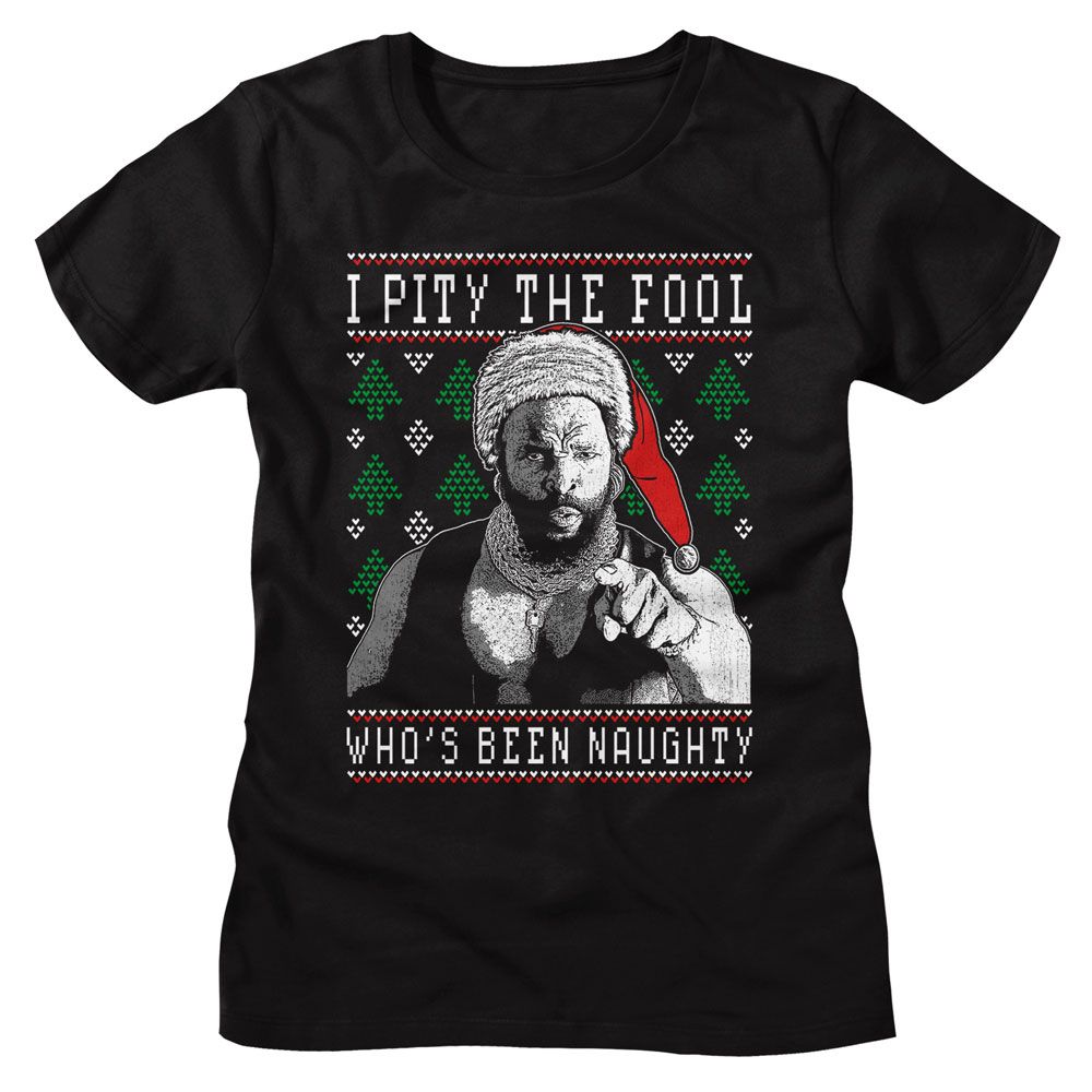 Mr. T Mr T Whos Been Naughty Black Women's T-Shirt