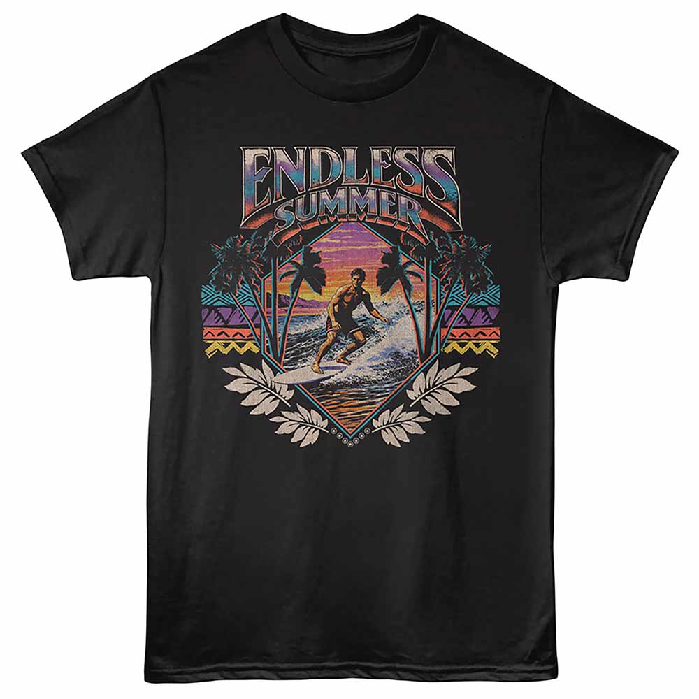 Bruce Brown Films Endless Surfing Black T-Shirt