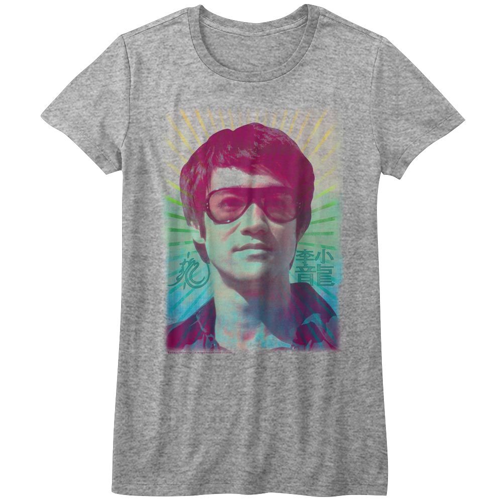 Bruce Lee Rainbow Athletic Heather Women's T-Shirt